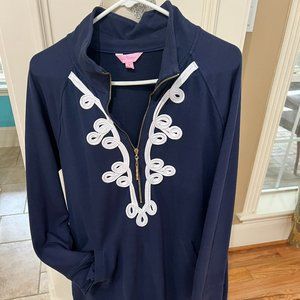 Lily Pulitzer Cotton Sweatshirt Pocket Dress
